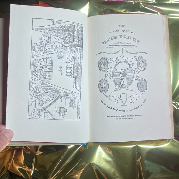 Vintage Story of Doctor Dolittle”Book with Illustrated Cover, Book Club Ed. 1948 - Picture 4 of 16